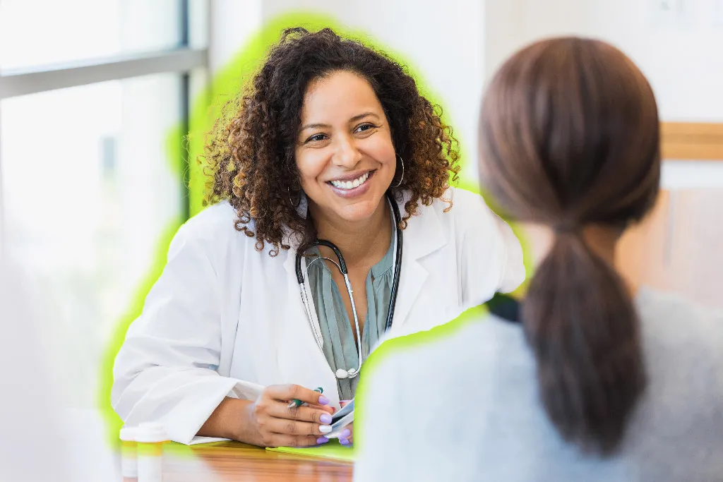 doctor with patient